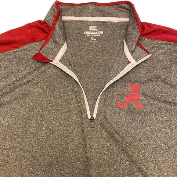 Colosseum University of Alabama Stretch 1/4 Zip Long Sleeve‎ Pullover Sz XL - Picture 3 of 15
